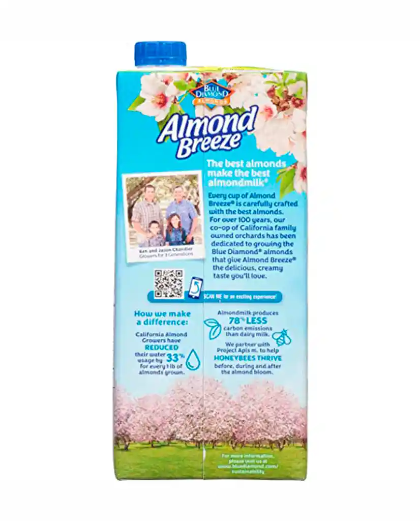 Leche De Almendras Original Almond Breeze 946 Gr