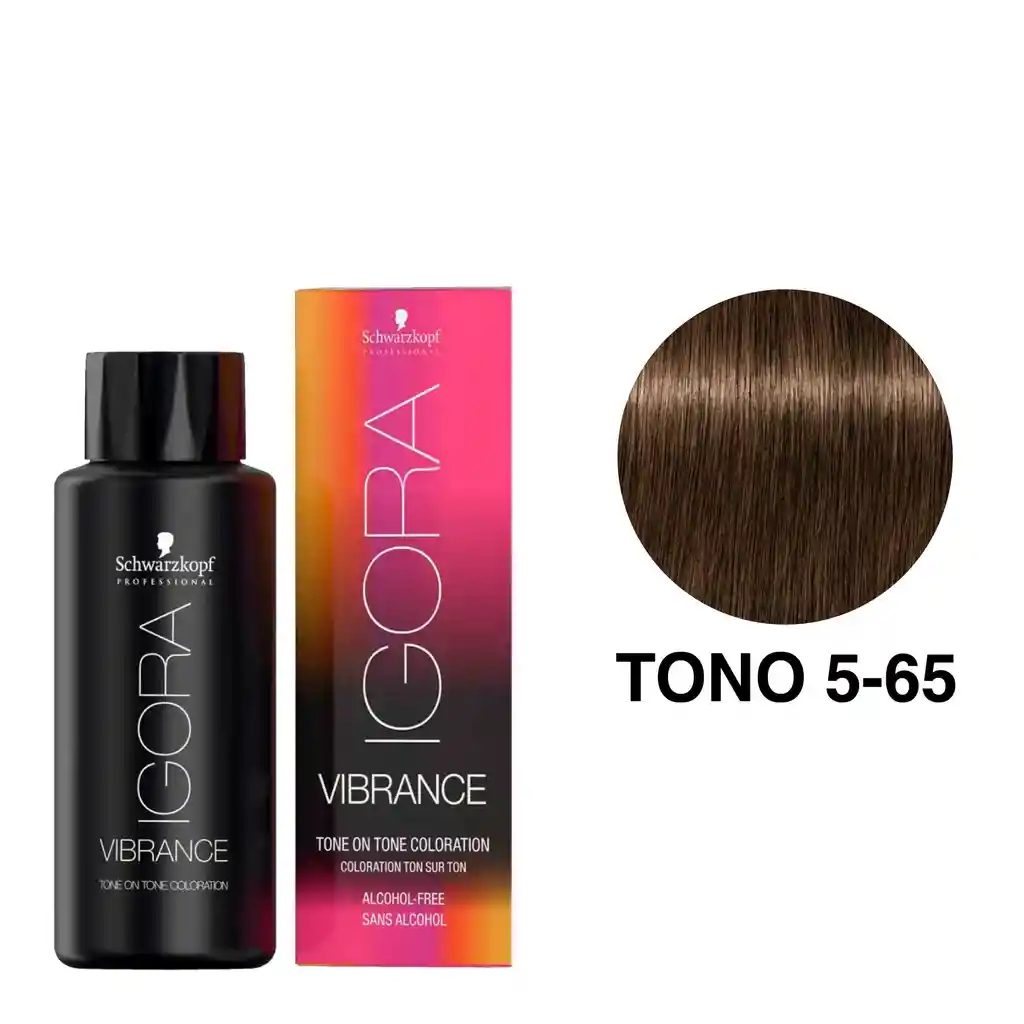 Igora Vibrance Tono 5-65 Castaño Claro Chocolate Dorado 60ml