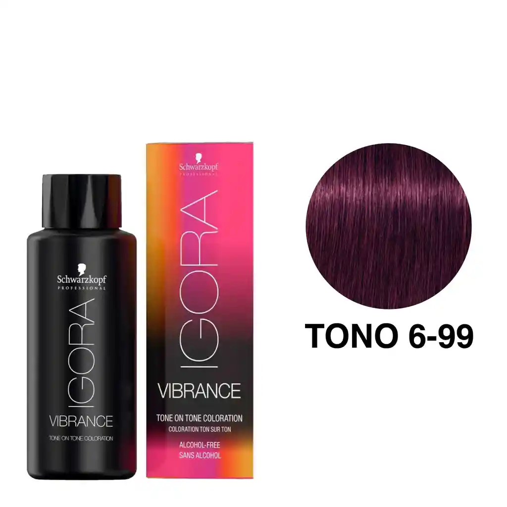 Igora Vibrance Tono 6-99 Rubio Oscuro Violeta Intenso 60ml