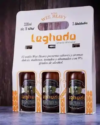 3 Pack Cervecería Artesanal Leghada Estilo Wee Heavy 9°