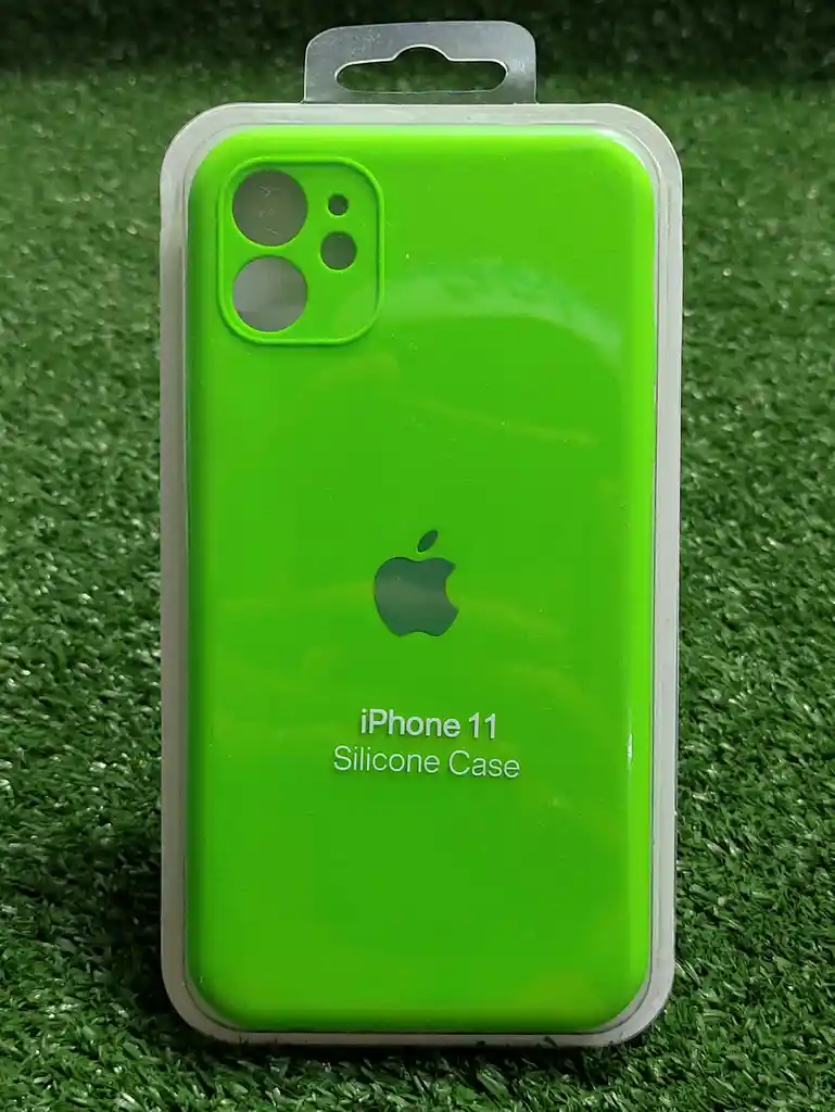 Iphone 11 | Forro Protector| Silicone Case | Verde Neon | Iphone | Carcasa | Funda | Anti Humedad