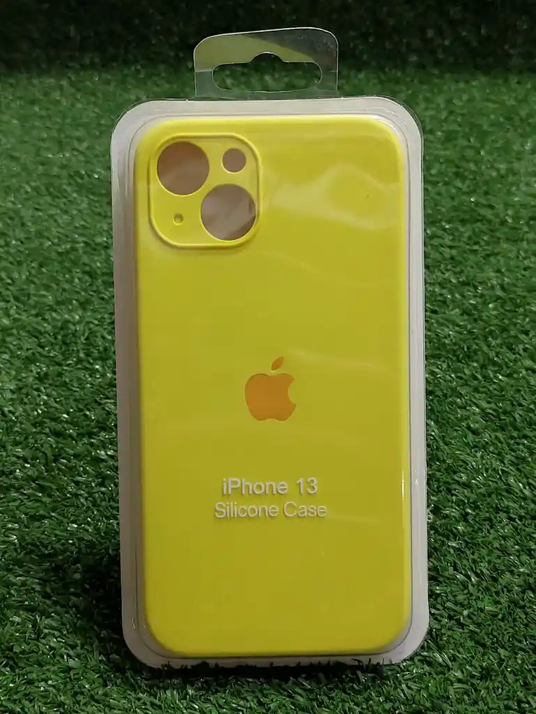 Iphone 13 | Forro Protector| Silicone Case | Amarillo | Iphone | Carcasa | Funda | Anti Humedad