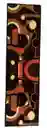 Tapete Camino Estampado Antideslizante Naranja Cafe 50 X 180 Cms