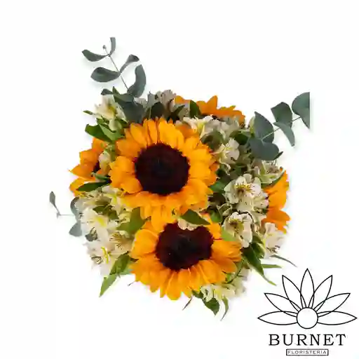 Astromelias Y Girasoles Para Tu Hogar En Bouquet De Regalo