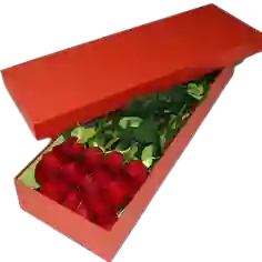 Rosas Rojas X12 Caja De Amor