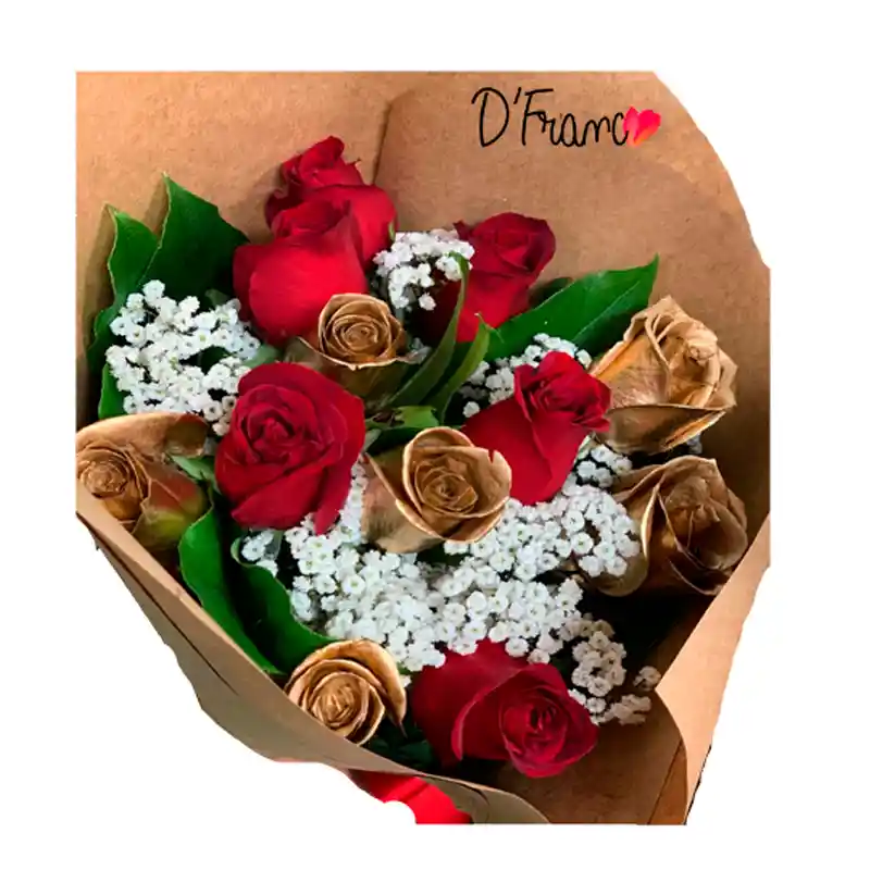 Bouquet De Rosas Gold
