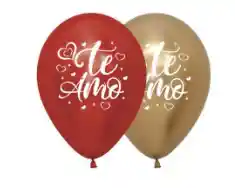 Amor Bomba Globo Biodegradable De Latex Cromadas Te Amo