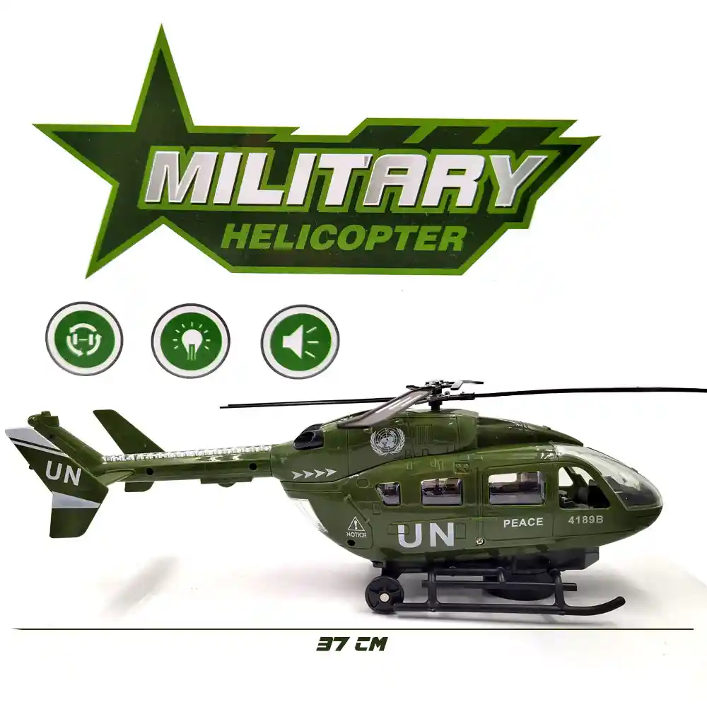 Juguetes Helicoptero Militarninos Aviones Jugueteria Luces Y Sonido