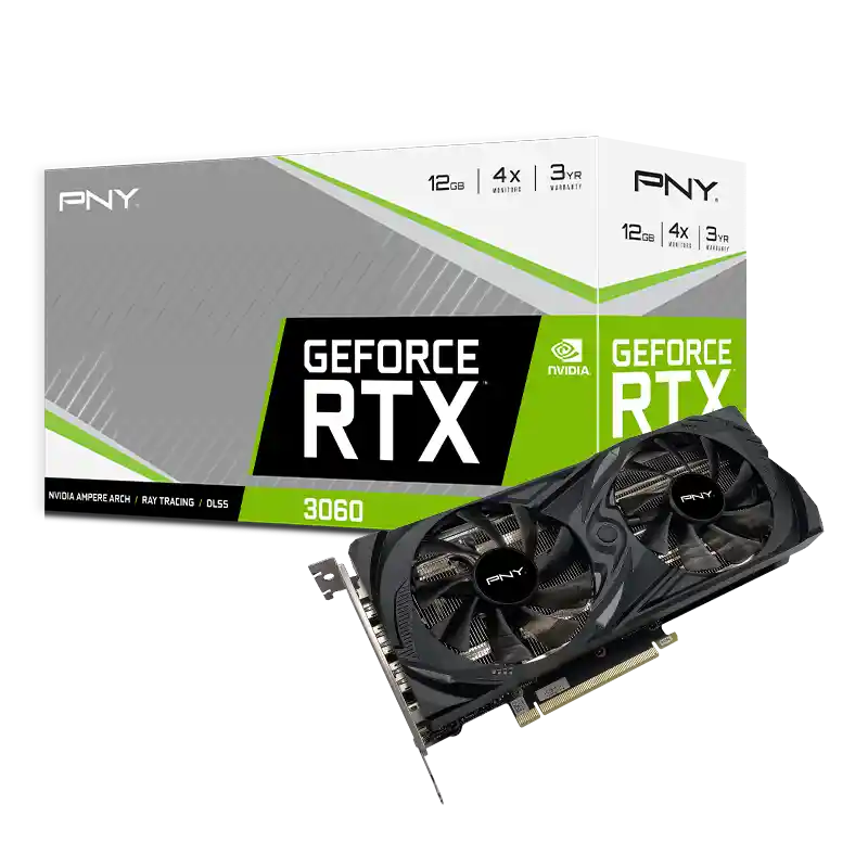 Tarjeta De Vídeo Pny Uprising Dual Fan Geforce Rtx 3060 12gb