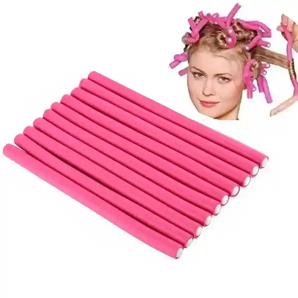 Chumis Cabello Flexi Rods Rulos Ruleros X 10 Rizos Rizador Pelo Ondulado