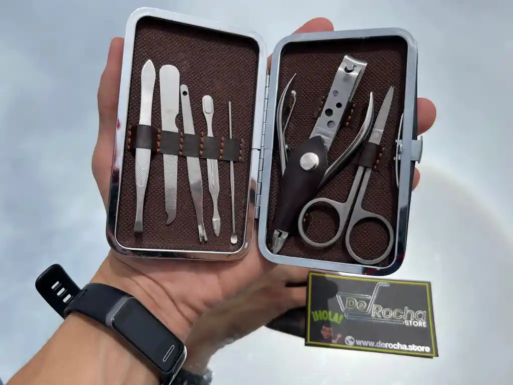 Estuche Set Manicure Pedicure Kit Cortauñas Profesional