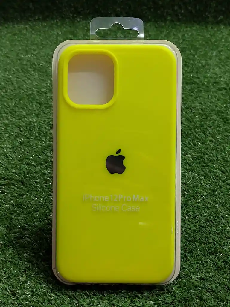 Iphone 12 Pro Max | Forro Protector| Silicone Case | Amarillo Neon | Iphone | Carcasa | Funda | Anti Humedad