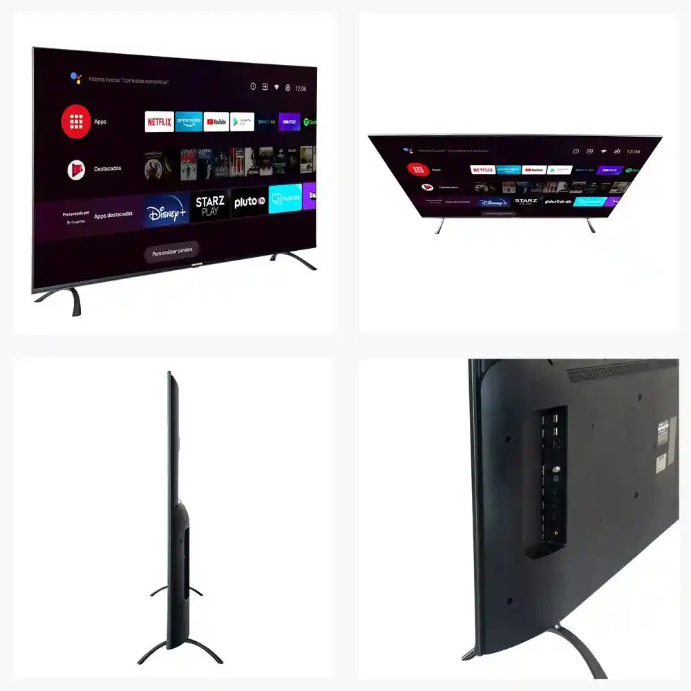 Challenger Televisor50" 4K Led Plano Smart Tv Android Uhd 50Lo70 Bt T2