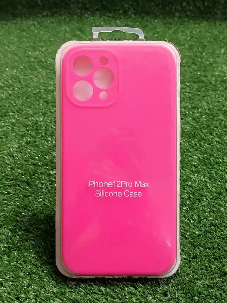 Iphone 12 Pro Max | Forro Protector| Silicone Case | Fucsia Neon | Iphone | Carcasa | Funda | Anti Humedad