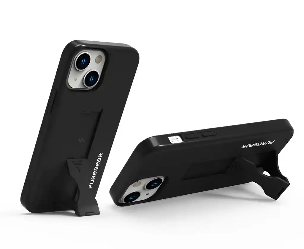Protector Iphone 14 Plus / 15 Plus Puregear Slimstik Con Soporte Negro