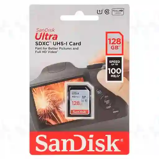 Sandisk Tarjeta De Memoriasdsquar-128G-Gn6Mn Ultra Con Adaptador Sd 128Gb