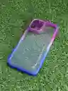 Iphone 12 Pro Max | Forro Protector | Case Rigido | Tornasol Fucsia/ Azul | Creative Case 360 | Bordes Reforzados | Iphone | Carcasa | Funda | Anti Humedad | Full Proteccion