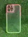 Iphone 12 Pro Max | Forro Protector | Case Rigido | Tornasol Rosado / Verde | Creative Case 360 | Bordes Reforzados | Iphone | Carcasa | Funda | Anti Humedad | Full Proteccion