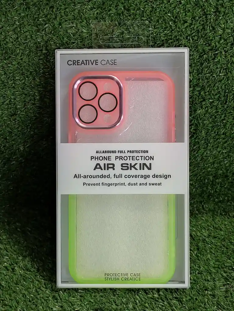 Iphone 12 Pro Max | Forro Protector | Case Rigido | Tornasol Rosado / Verde | Creative Case 360 | Bordes Reforzados | Iphone | Carcasa | Funda | Anti Humedad | Full Proteccion