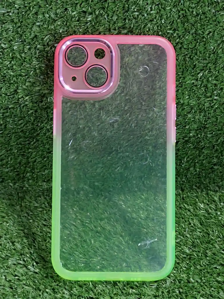 Iphone 13 | Forro Protector | Case Rigido | Tornasol Rosado / Verde | Creative Case 360 | Bordes Reforzados | Iphone | Carcasa | Funda | Anti Humedad | Full Proteccion