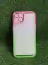 Iphone 13 | Forro Protector | Case Rigido | Tornasol Rosado / Verde | Creative Case 360 | Bordes Reforzados | Iphone | Carcasa | Funda | Anti Humedad | Full Proteccion