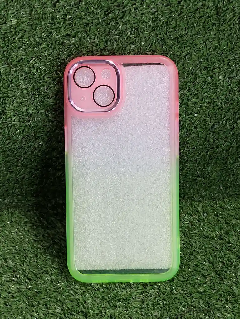 Iphone 13 | Forro Protector | Case Rigido | Tornasol Rosado / Verde | Creative Case 360 | Bordes Reforzados | Iphone | Carcasa | Funda | Anti Humedad | Full Proteccion