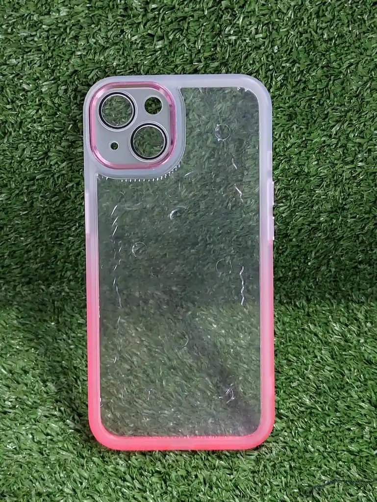 Iphone 13 | Forro Protector | Case Rigido | Tornasol Blanco/ Rosado | Creative Case 360 | Bordes Reforzados | Iphone | Carcasa | Funda | Anti Humedad | Full Proteccion