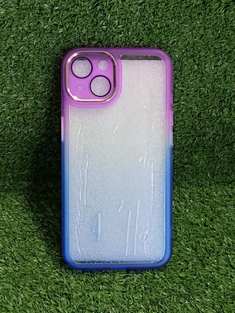 Iphone 13 | Forro Protector | Case Rigido | Tornasol Fucsia / Azul | Creative Case 360 | Bordes Reforzados | Iphone | Carcasa | Funda | Anti Humedad | Full Proteccion