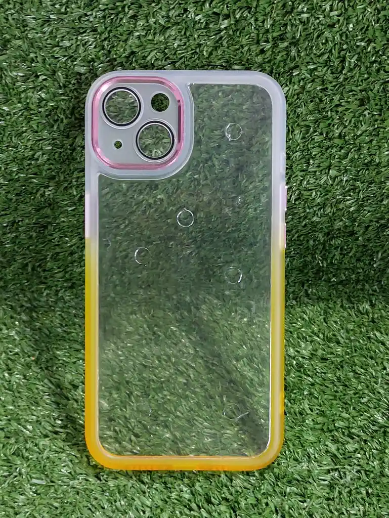 Iphone 13 | Forro Protector | Case Rigido | Tornasol Blanco/ Rosado / Amarillo | Creative Case 360 | Bordes Reforzados | Iphone | Carcasa | Funda | Anti Humedad | Full Proteccion