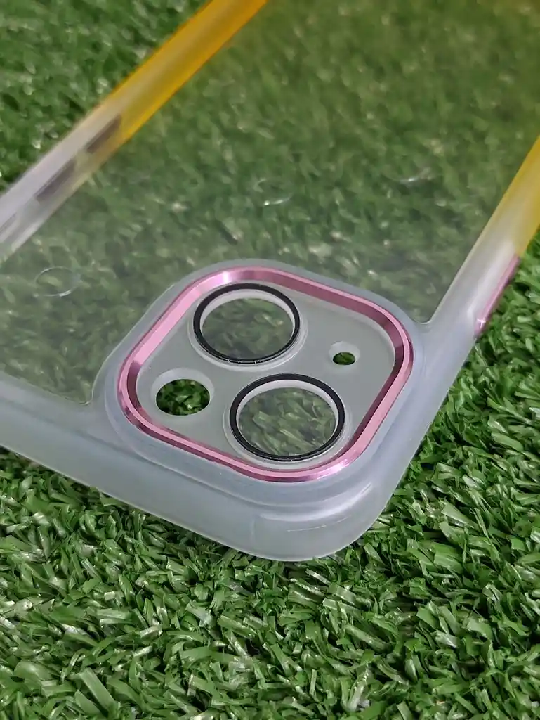 Iphone 13 | Forro Protector | Case Rigido | Tornasol Blanco/ Rosado / Amarillo | Creative Case 360 | Bordes Reforzados | Iphone | Carcasa | Funda | Anti Humedad | Full Proteccion