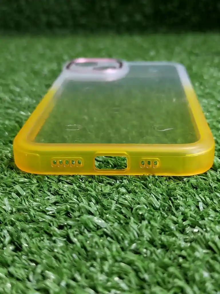 Iphone 13 | Forro Protector | Case Rigido | Tornasol Blanco/ Rosado / Amarillo | Creative Case 360 | Bordes Reforzados | Iphone | Carcasa | Funda | Anti Humedad | Full Proteccion