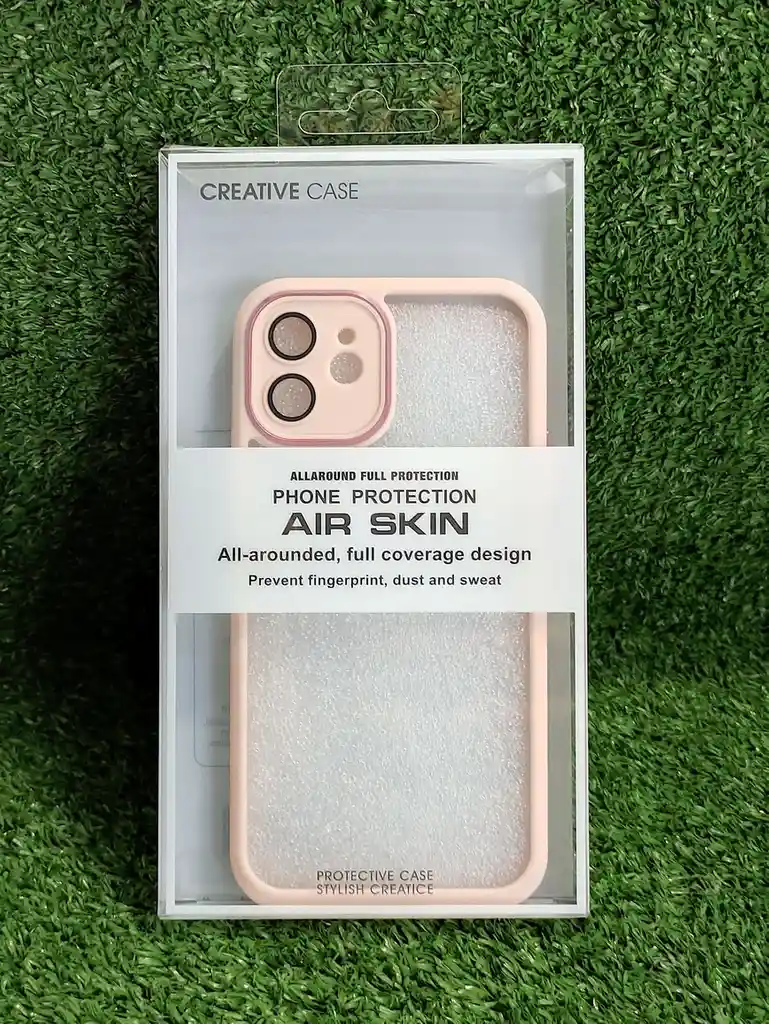 Iphone 12 | Forro Protector | Case Rigido | Crema | Creative Case 360 | Bordes Reforzados | Iphone | Carcasa | Funda | Anti Humedad | Full Proteccion