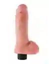 8″ Vibrating Cock With Balls