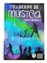 Cuaderno Pentagramado De Música Argollado Oficio 50 Hojas