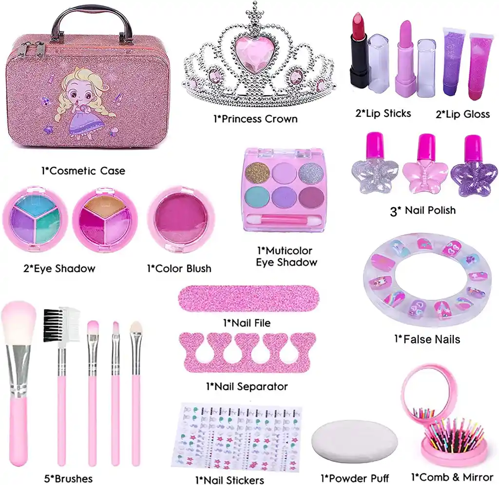 Kit De Maquillaje Estuche De Princesa.