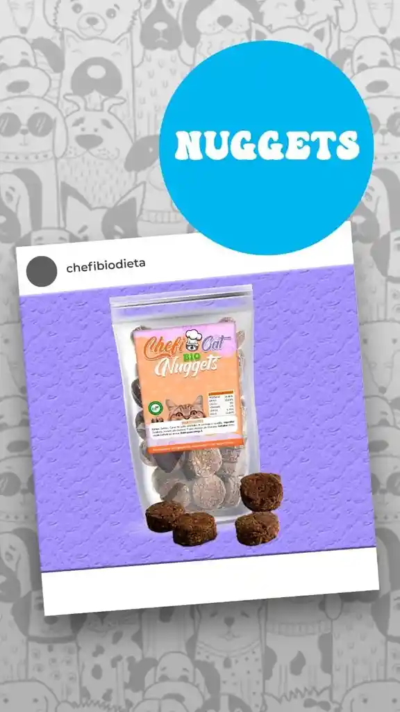 Nuggets Chefibio Cat Por 200gr