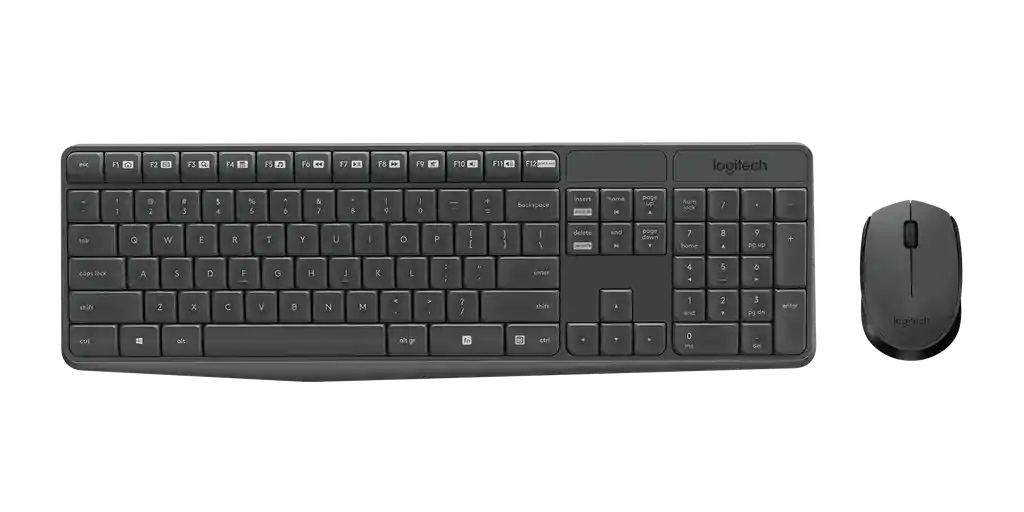 Logitech Combo Teclado Y Mouse Inalambricomk235 Multimedia
