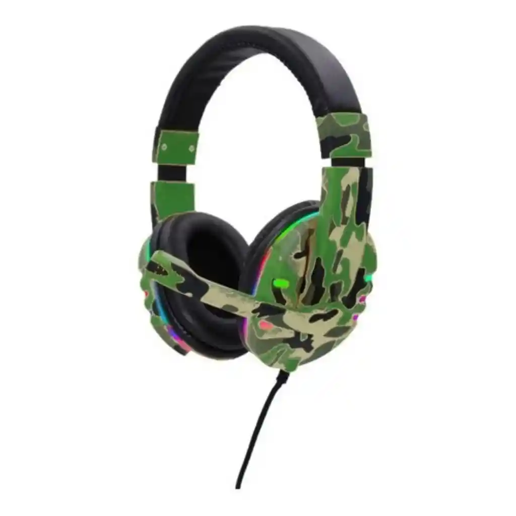 Diadema Gamer Camuflado Army Style Kr-gm601 Rgb