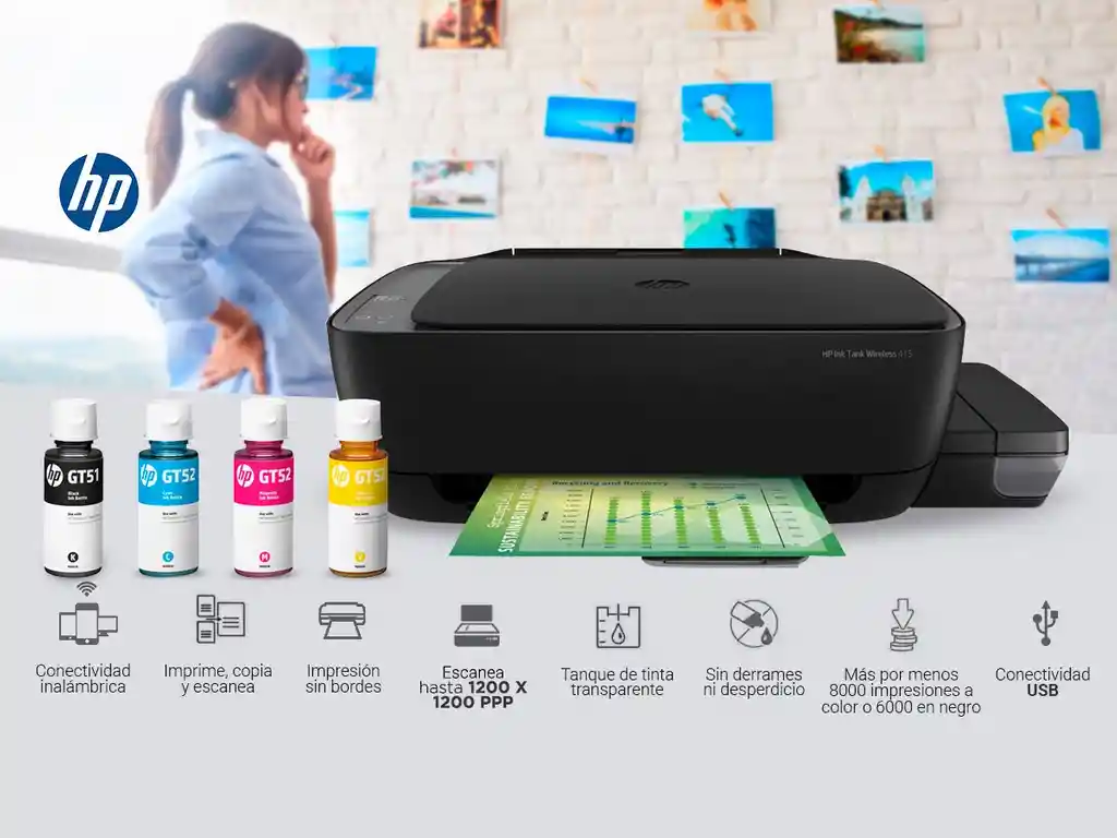 Impresora Hp Ink Tank Wireless 415