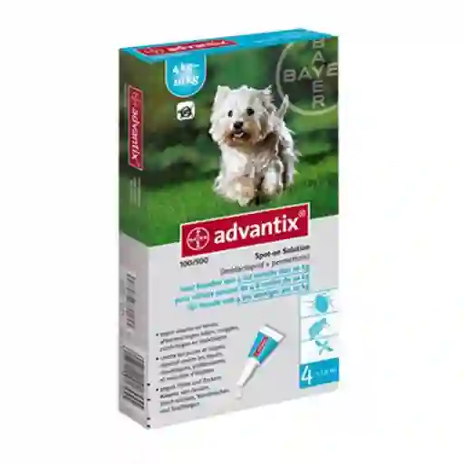 Advantix X 1.0ml Perros Pequeños (4 Kg A 10 Kg)