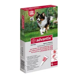 Advantix X 2.5ml Perros Medianos (10 Kg A 25 Kg)
