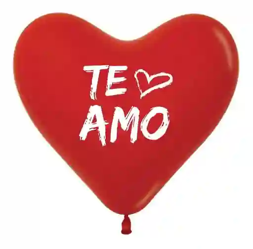 Bomba En Forma De Corazon Te Amo / I Love You Inflado Al Aire