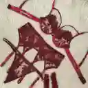 Conjunto Olivia Color Vino Tinto Talla L