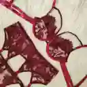 Conjunto Olivia Color Vino Tinto Talla L