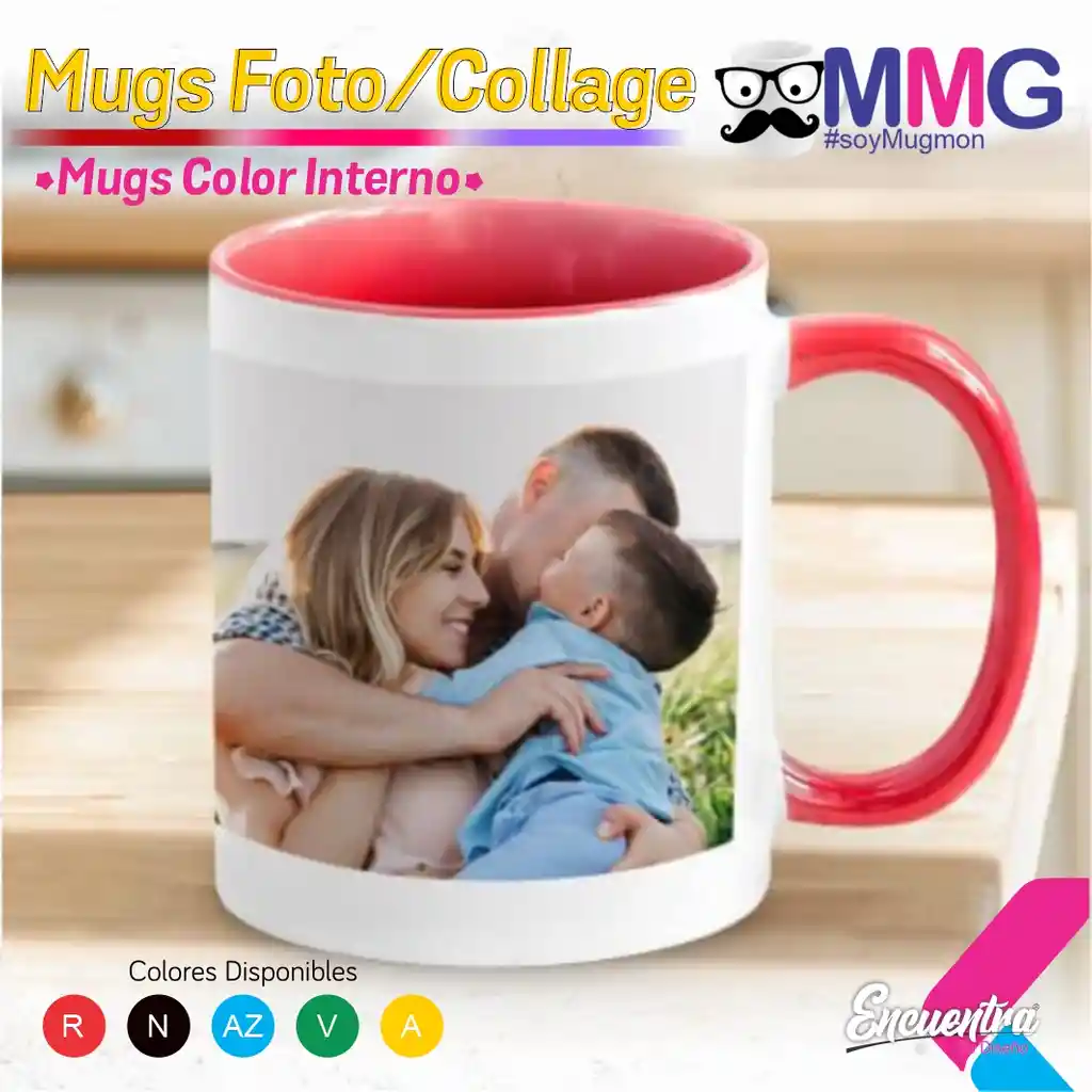 Mugs Color Interno Foto / Collage