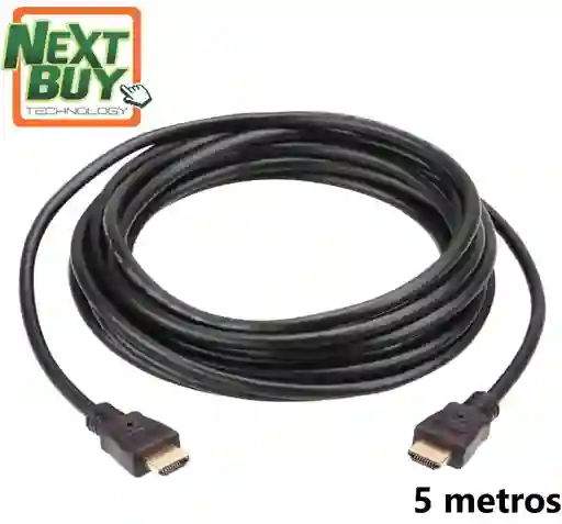 Cable Hdmi Encauchetado 5 Metros 4k
