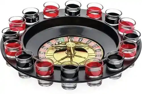 Ruleta Rusa Estilo Casino Beber Shots 16 Copas Juego Fiestas