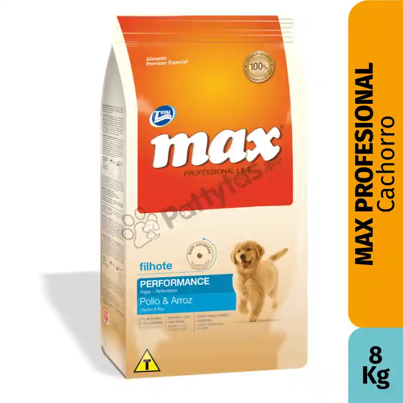 Max Professional Line Cachorro Performance Pollo & Arroz 8kg