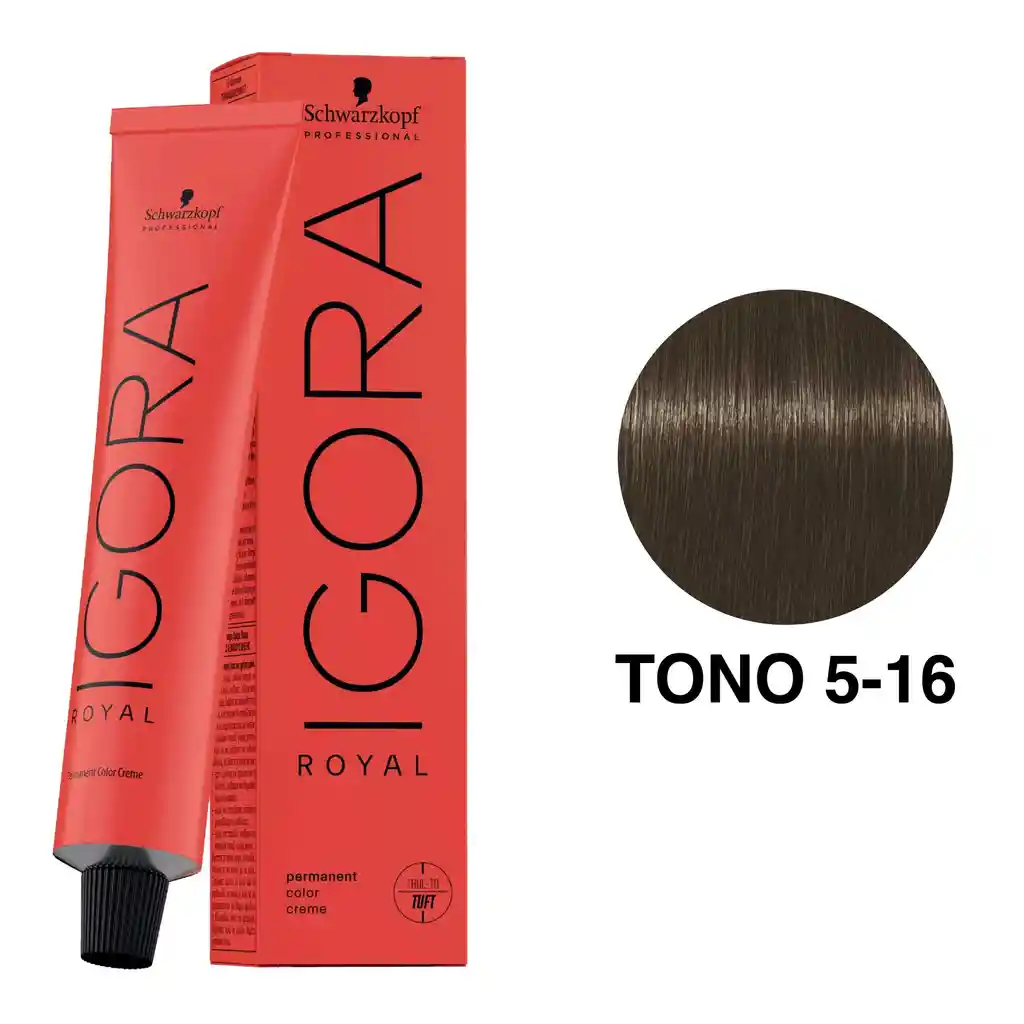 Igora Royal Earthy Clay Tono 5-16 Castaño Claro Ceniza Chocolate 60ml