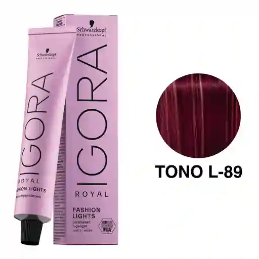 Igora Royal Fashion Lights Tono L-89 Rojo Violeta 60ml